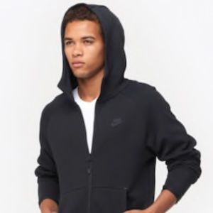 Black Nike Tech Fleece Full Zip Hoodie size small